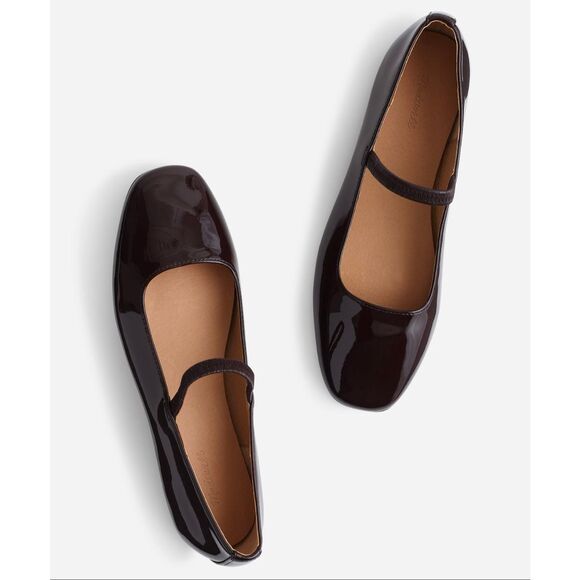 Madewell Shoes - Madewell Greta brown patent Maryjane ballet flat 6
